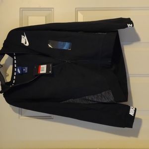 Nike Black Zipper Hoodie Boys size Large. New with tags.